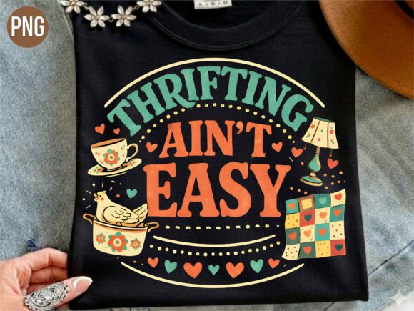 Download Thrifting Aint Easy Retro Vintage Shirt - Vintage shirt Collection