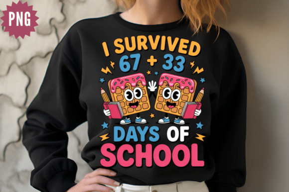 Download I Survived 67, 100 Days of School PNG De - Premium Resources