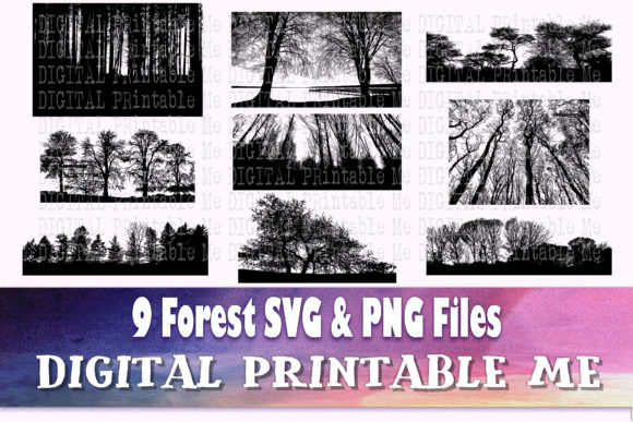 Download Forest Silhouette, Landscape SVG Bundle, - Landscape svg Collection