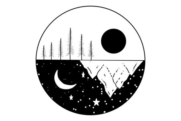 Download Flipped Mountain Sky Landscape SVG, PNG - Landscape svg Collection
