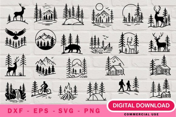 Download Forest Landscape SVG Bundle - Landscape svg Collection