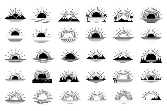 Download Sunset Landscape SVG Bundle - Landscape svg Collection