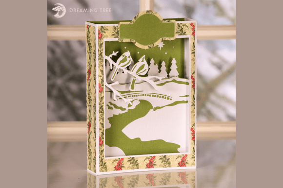 Download Cardinals Paperscape Box Card SVG - Premium Resources