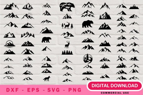 Download Mountain Landscape SVG Bundle - Landscape svg Collection