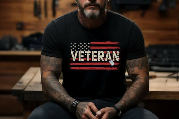 Download Veteran Usa Flag Vintage Shirt SVG PNG - Vintage shirt Collection